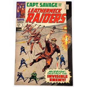 CAPT. SAVAGE‎ AND HIS LEATHERNECK RAIDERS #5 (1968)  / VF /